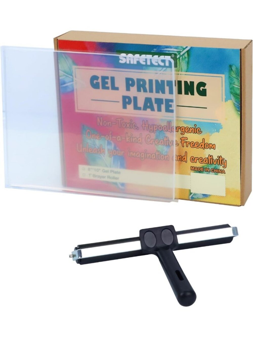 Reusable Gel Transfer Plates for Printmaking, 8" x 10", Monoprinting Art